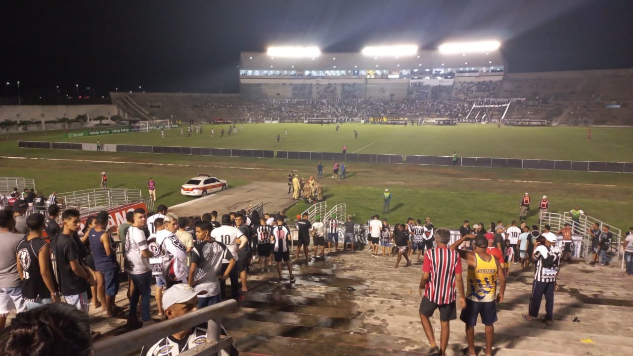 Nova iluminação em LED padrão ‘Europa’ do estádio Almeidão, em João Pessoa, é instalada nesta sexta-feira