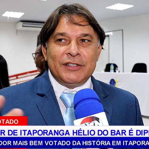 Vereador mais bem votado da historia de Itaporanga Hélio do Bar é diplomado pela justiça – Portal Central Vale Notícias